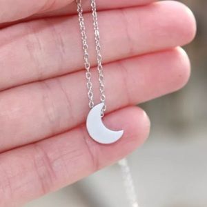 Silver Moon Necklace